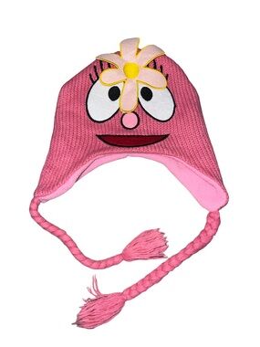 Yo Gabba Gabba beanie hat one size Foofa Flower Pink Cozy Kids Youth